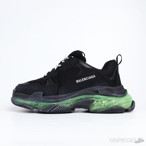 Balenciaga Triple S Black Green (Dot Perfect)